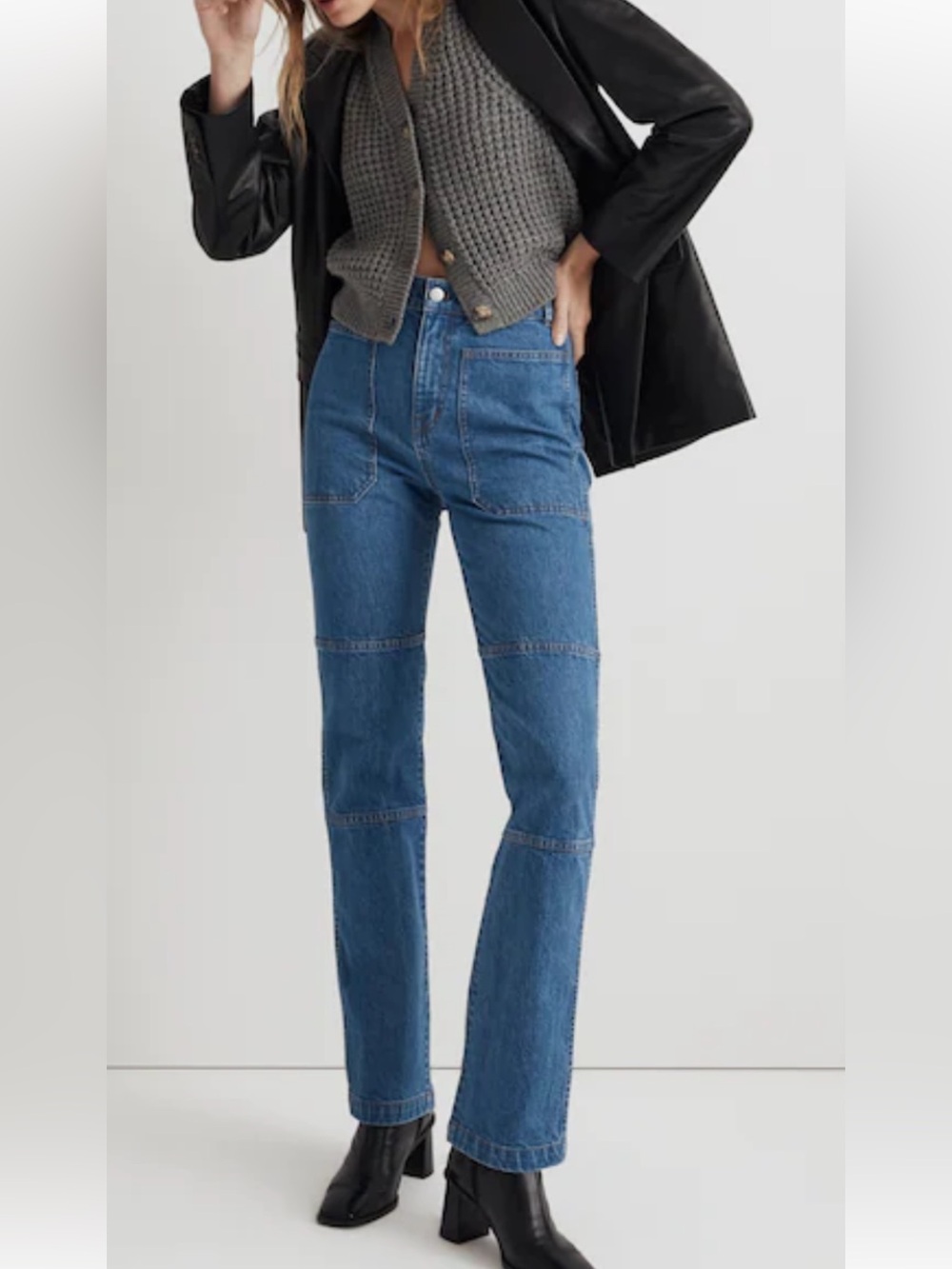 Madewell ‘90s Straight Utility Jeans – Women’s Size 28 - 29.5”L - Like New!